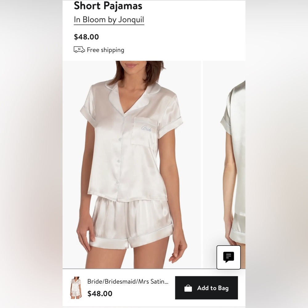 Nordstrom Bride Pajama set